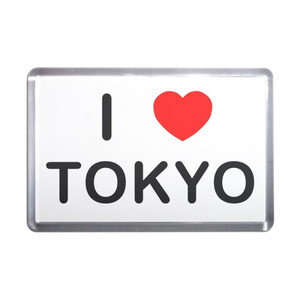 I Love Tokyo - Plastic Fridge Magnet