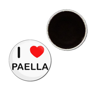 I Love Paella - Button Badge Fridge Magnet I Love Paella - Button Badge Fridge Magnet