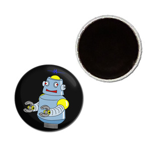 Black Boy Robot - Button Badge Fridge Magnet Black Boy Robot - Button Badge Fridge Magnet