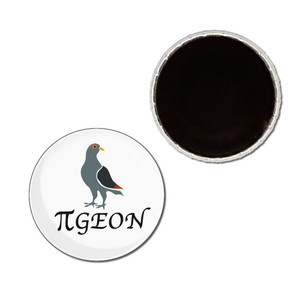 Pi Pigeon - Button Badge Fridge Magnet Pi Pigeon - Button Badge Fridge Magnet