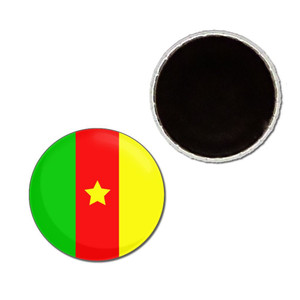 Cameroon Flag - Button Badge Fridge Magnet Cameroon Flag - Button Badge Fridge Magnet
