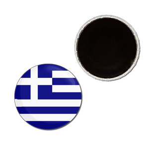 Greece Flag - Button Badge Fridge Magnet Greece Flag - Button Badge Fridge Magnet