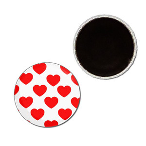Heart Pattern - Button Badge Fridge Magnet Heart Pattern - Button Badge Fridge Magnet