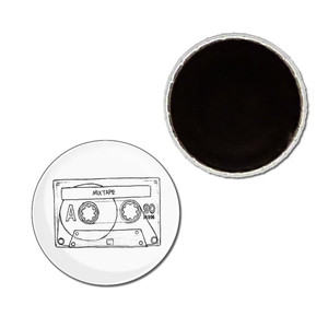 Cassette Tape - Button Badge Fridge Magnet Cassette Tape - Button Badge Fridge Magnet
