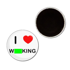 I Love Wanking - Button Badge Fridge Magnet I Love Wanking - Button Badge Fridge Magnet