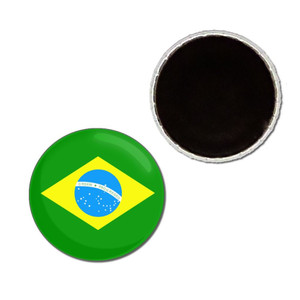 Brazil Flag - Button Badge Fridge Magnet Brazil Flag - Button Badge Fridge Magnet