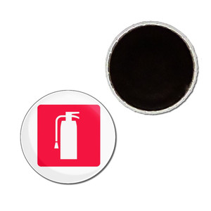 Fire Extinguisher - Button Badge Fridge Magnet Fire Extinguisher - Button Badge Fridge Magnet