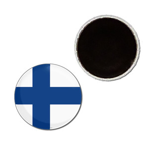 Finland Flag - Button Badge Fridge Magnet Finland Flag - Button Badge Fridge Magnet