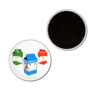 Milk & Juice Cartons - Button Badge Fridge Magnet Milk & Juice Cartons - Button Badge Fridge Magnet