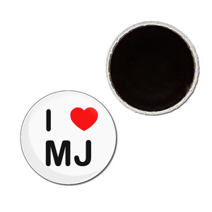 I Love MJ - Button Badge Fridge Magnet I Love MJ - Button Badge Fridge Magnet