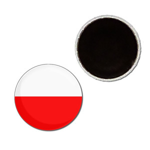 Poland Flag - Button Badge Fridge Magnet Poland Flag - Button Badge Fridge Magnet