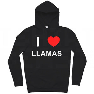 I Love Llamas - Hoodie