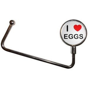 I Love Eggs - Handbag Table Hook Hanger I Love Eggs - Handbag Table Hook Hanger