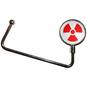 Red Nuclear Symbol - Handbag Table Hook Hanger