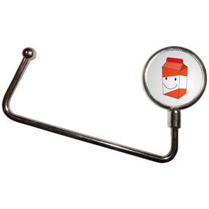 Orange Juice Carton - Handbag Table Hook Hanger Orange Juice Carton - Handbag Table Hook Hanger