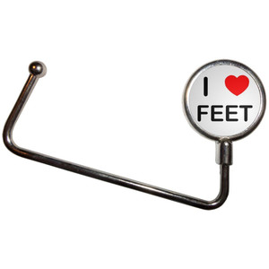 I Love Feet - Handbag Table Hook Hanger