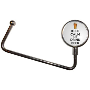 Keep Calm and Drink Beer - Handbag Table Hook Hanger Keep Calm and Drink Beer - Handbag Table Hook Hanger