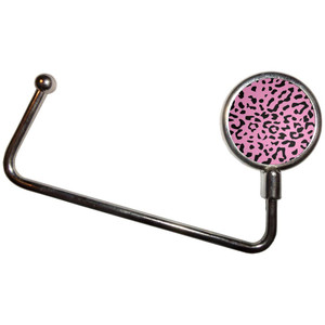 Pink Leopard Print - Handbag Table Hook Hanger Pink Leopard Print - Handbag Table Hook Hanger