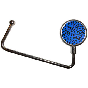 Blue Leopard Print - Handbag Table Hook Hanger Blue Leopard Print - Handbag Table Hook Hanger