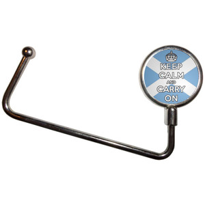 Scotland Flag Keep Calm and Carry On - Handbag Table Hook Hanger Scotland Flag Keep Calm and Carry On - Handbag Table Hook Hanger