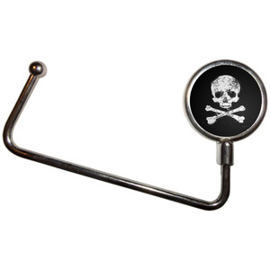 Distressed Skull and Crossbones - Handbag Table Hook Hanger