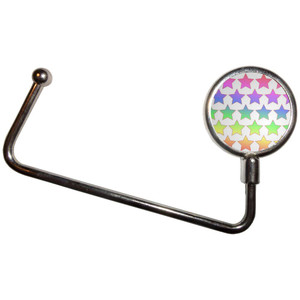 Rainbow Star Pattern - Handbag Table Hook Hanger Rainbow Star Pattern - Handbag Table Hook Hanger