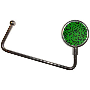 Green Leopard Print - Handbag Table Hook Hanger Green Leopard Print - Handbag Table Hook Hanger