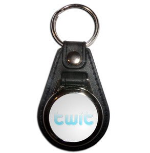 Twit - Plastic Medallion Key Ring