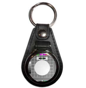 TV Test Card - Plastic Medallion Key Ring TV Test Card - Plastic Medallion Key Ring