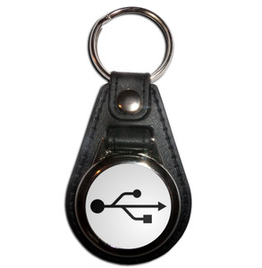USB Logo - Plastic Medallion Key Ring USB Logo - Plastic Medallion Key Ring