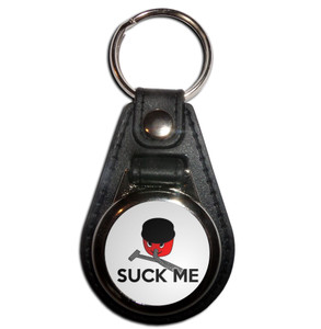 Suck Me - Plastic Medallion Key Ring Suck Me - Plastic Medallion Key Ring