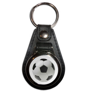 Football - Plastic Medallion Key Ring