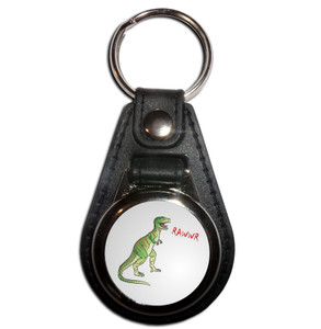 Dinosaur Rawwr! - Plastic Medallion Key Ring Dinosaur Rawwr! - Plastic Medallion Key Ring