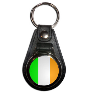 Ireland Flag - Plastic Medallion Key Ring Ireland Flag - Plastic Medallion Key Ring