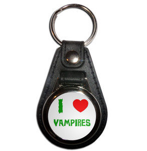 I Love Vampires - Plastic Medallion Key Ring I Love Vampires - Plastic Medallion Key Ring