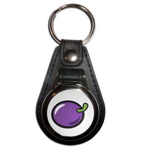 Fruit Machine Plum - Plastic Medallion Key Ring Fruit Machine Plum - Plastic Medallion Key Ring