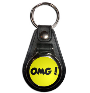 OMG! Oh My God - Plastic Medallion Key Ring