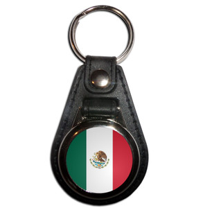 Mexico Flag - Plastic Medallion Key Ring Mexico Flag - Plastic Medallion Key Ring