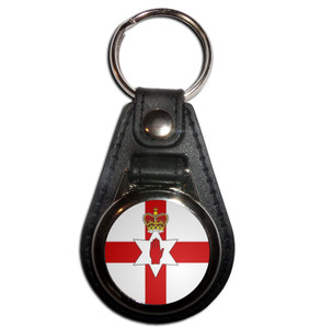 Northern Ireland Flag - Plastic Medallion Key Ring