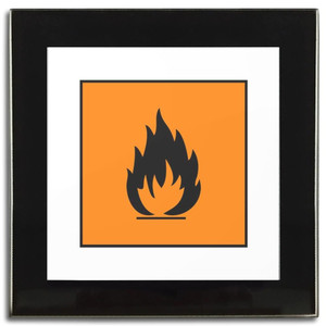 Flammable - Square Glass Coaster