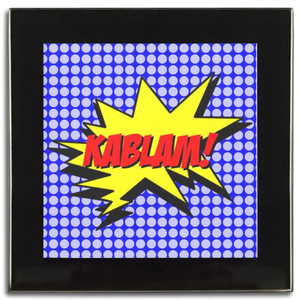 Kablam! - Square Glass Coaster Kablam! - Square Glass Coaster