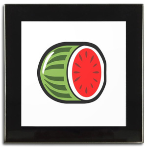 Fruit Machine Melon - Square Glass Coaster Fruit Machine Melon - Square Glass Coaster