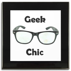 Geek Chic - Square Glass Coaster