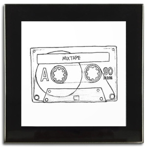 Cassette Tape - Square Glass Coaster