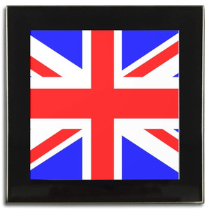 Union Jack UK Flag - Square Glass Coaster