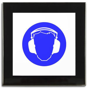 Ear Protection - Square Glass Coaster