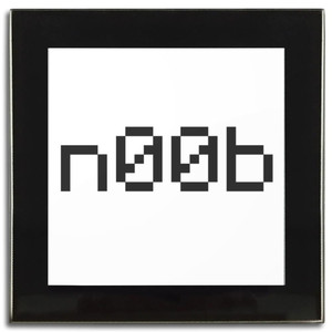 n00b - Square Glass Coaster