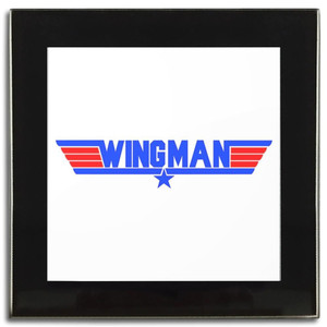 Wingman - Square Glass Coaster Wingman - Square Glass Coaster