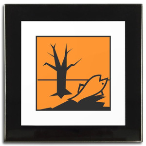 Enviromental Hazard - Square Glass Coaster Enviromental Hazard - Square Glass Coaster