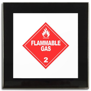 Flammable Gas - Square Glass Coaster